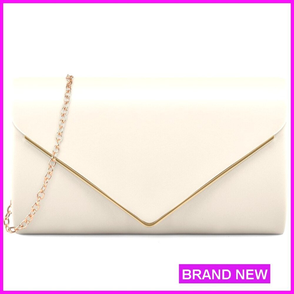 PU Leather Evening Clutch Elegant Formal Party Wedding Prom Handbag